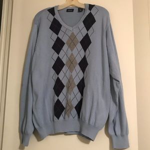 Vintage IZOD blue diamond sweater